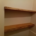 Étagères fixations invisibles style live edge