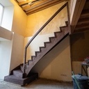 Escalier à cremaillere avec contre marche en biais