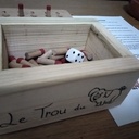 Jeu "le trou du cochon" sapin et chêne