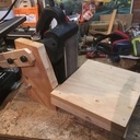 Ponceuse à bande stationnaire avec réglage angulaire