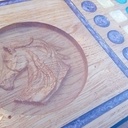 Jeu de petits-chevaux en bois