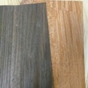 ebene macassar pour la partie noir et l acajou noiré pour le front