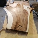 Table basse "Tranche de Noyer"