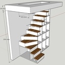 Escalier bibliothèque