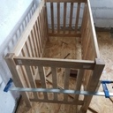 Lit à barreaux en chêne