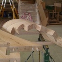 Main-courante débillardée sur plat métal