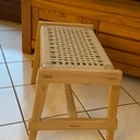 Banc assise tressée fil de jute