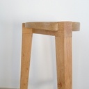 Guéridon,   2016,  chêne rouge et chêne doré