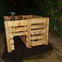 Composteur en bois de palettes