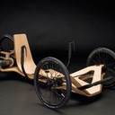 Tricycle couché entrainé par une visseuse à batterie