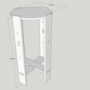 Arts & Crafts Wine Table