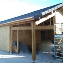 Garage ossature bois