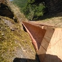 Gouttiere en bois de Meleze