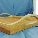 Plateau de service en vieux bois