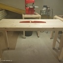 Table mobile pour tour à bois