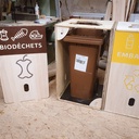 Les modules peuvent accueillir des bacs 80L