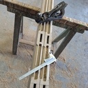 Porte en chêne massif à recouvrement