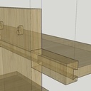 Etagère murale autoportante toujours sans ferraille