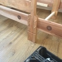Lit cabane avec tiroirs et escalier