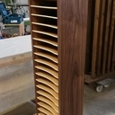 Meuble suspendu à étagère fixe coin arrondi