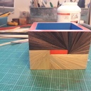 Essai de marquetterie de paille