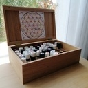 Boite en chêne pour huiles essentielles