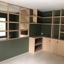 Bureau + Claustra + Bibliothèque + Enfilade