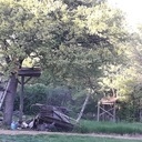 Une tyrolienne à côté de mon futur atelier