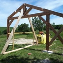 Abri voitures en douglas et chene