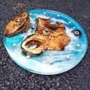 Horloge iles en hetre echauffée