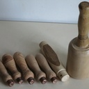 Maillet de sculpteur et manches d'outils