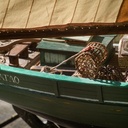 Langoustier de Camaret réalisé en chataignier et pin du nord (photos Sébastien Loffler )