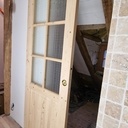 Porte coulissante en applique et habillage