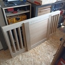 Lit pour Bébé à barreaux en Chataigner