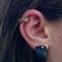 Boucle d'oreille en ébène