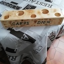 Bougeoir avec coulée d'epoxy