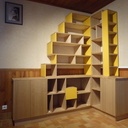 Bibliothèque en châtaigner