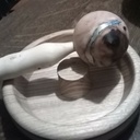 Casse noisette avec incrustation d'étain