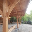 Carport 90 m2 - aisseliers courbes