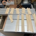 Pièces débitées pour la réalisation des panneaux