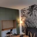 Espace de télétravail intégré.