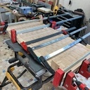 Desserte/ îlot de cuisine en hêtre