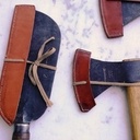 Caches en cuir pour taillants de haches &c
