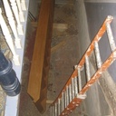 Escalier droit en chêne