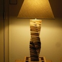 Lampe multi essences bois