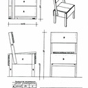 Chaise en palettes - Etude Enzo Mari