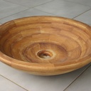 vasque segmenté en iroko