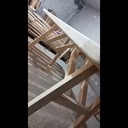 My first garden bench and table