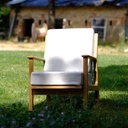 Fauteuil en chêne massif