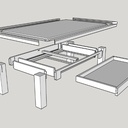 Une table basse en frêne